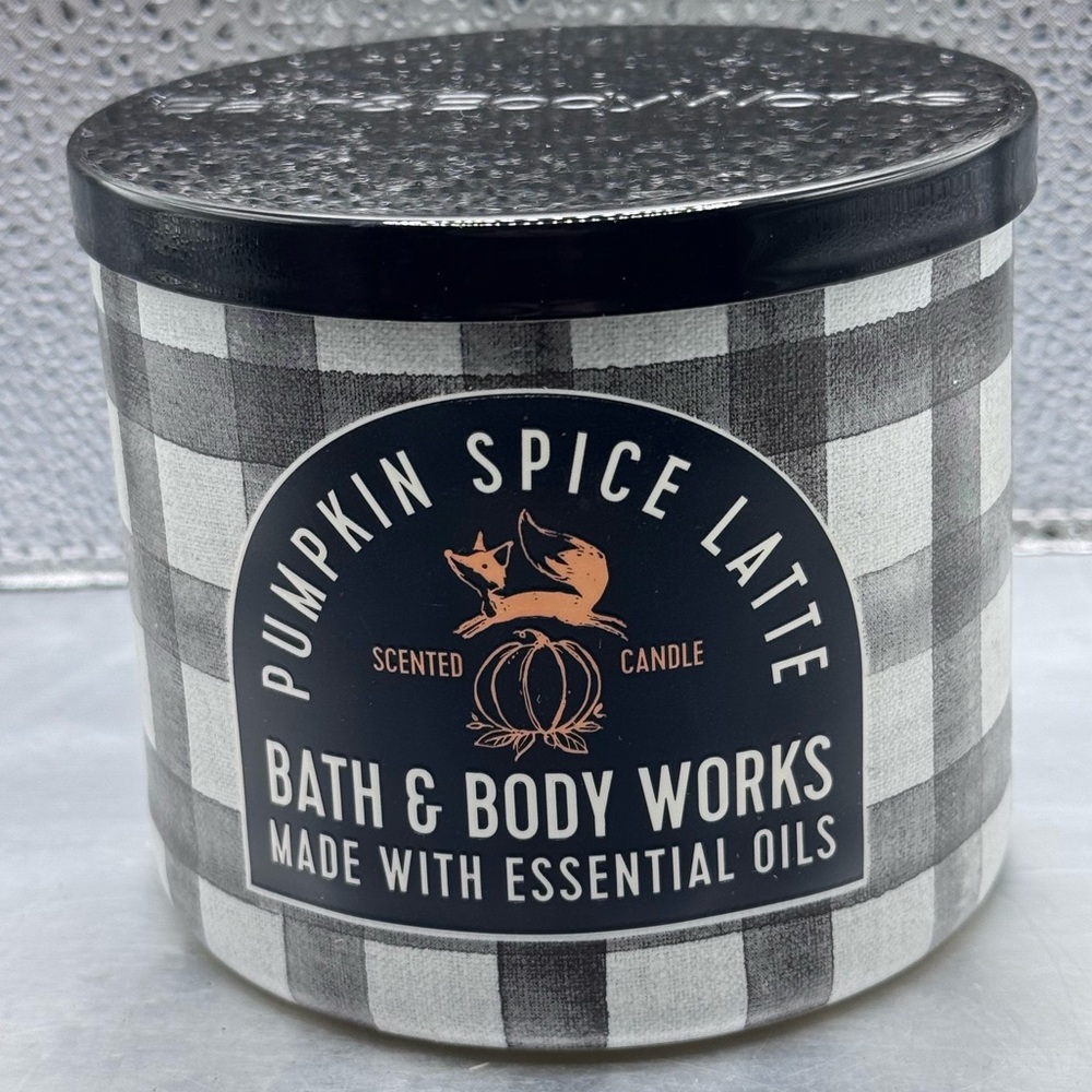 Bath & Body Works Pumpkin Spice Latte 3 Wick Candle